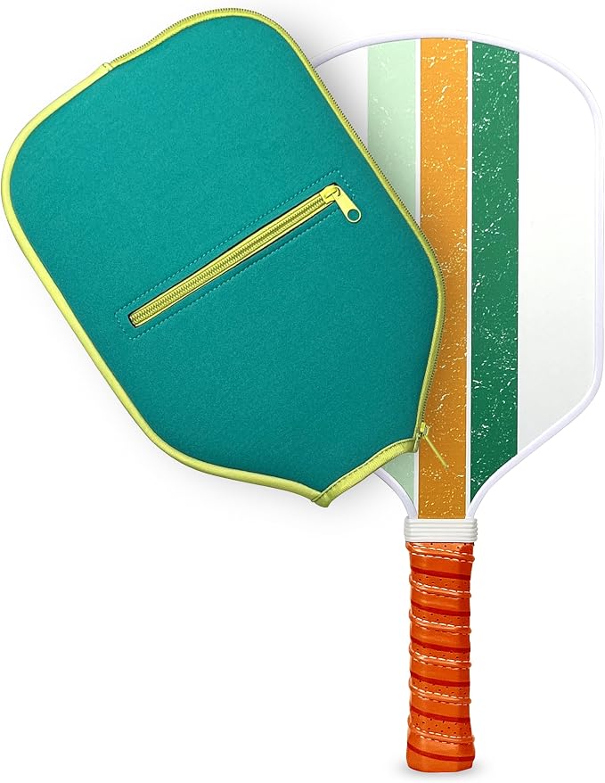 Pickleball Paddle Single and Set – USAPA Approved Lightweight Paddles, Fiberglass Surface, 13mm Honeycomb Core, Outdoor Balls & Carry Bag