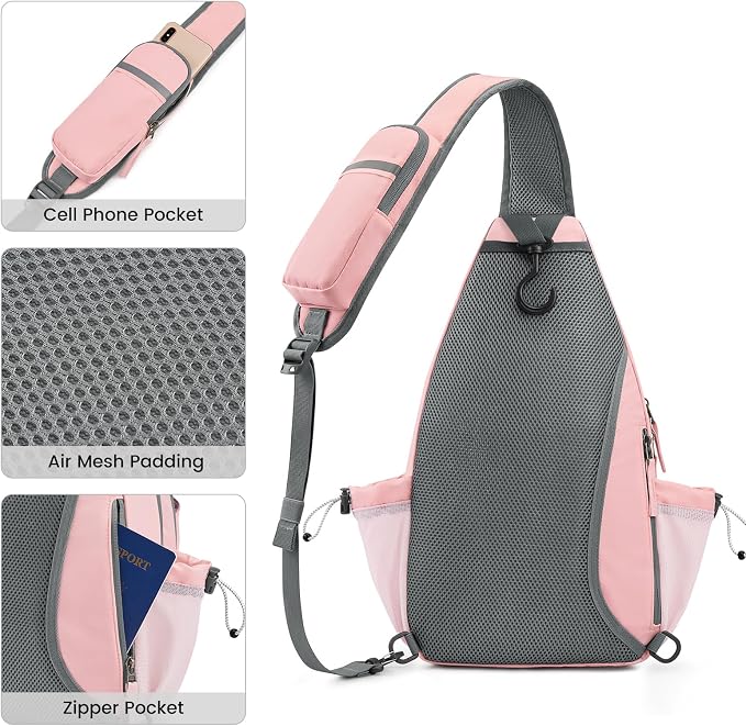 G4Free Pickleball Sling Bag for Women - Lightweight Crossbody Sports Bag