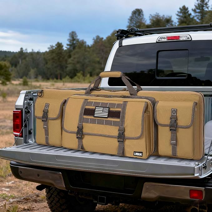 28" 32" 36" 42" 46" 48" 51" 55" Soft Double Rifle Bag, Portable Long Rifle Bag for Outdoor Hunting Shooting, Gun Case Storage & Transportation, with Multiple Colors