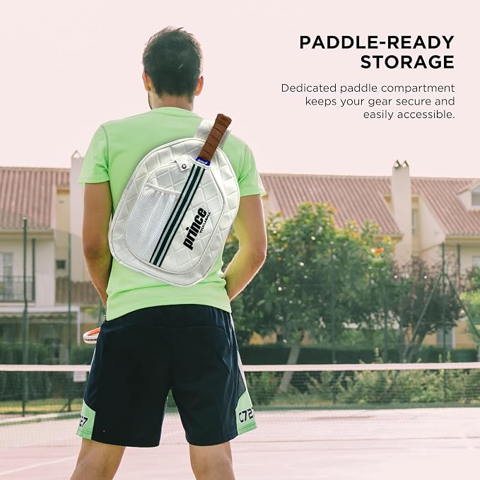 Prince - Pickleball Sling Bag, Lightweight Crossbody Backpack