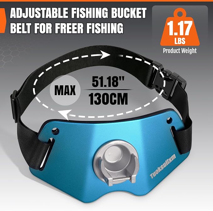 Fishing Belt Adjustable Belt Aluminum Protective plate Padded Waist Support for Fighting