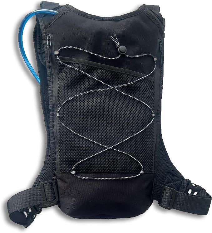 TR3NCH Tactical Running Vest with 2L Hydration Bladder, Adjustable Utility Chest Rig and Water Pack for Hiking and Hunting