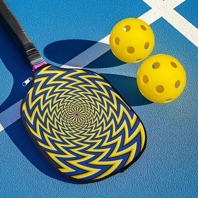 Pickleball Paddle Covers, Fits Standard Pickleball Racquets, Durable Zippered Paddle Cover Universal 8.6 x 11.4Inch