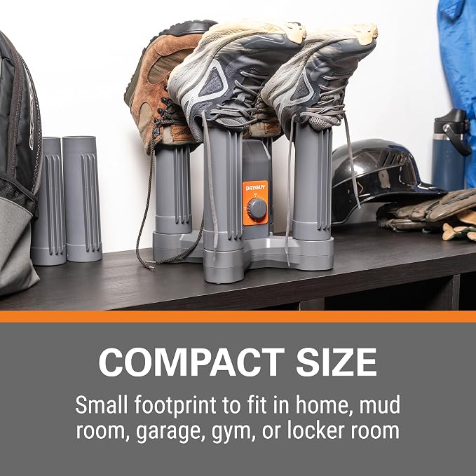 DryGuy Two-Pair Boot Dryer with Convection and Forced Air Drying, Compact Odor Control Design