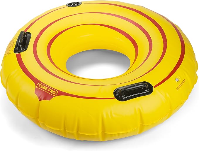Tube Pro Yellow 48" Premium River Tube with Handles- Heavy Duty, Commercial Grade