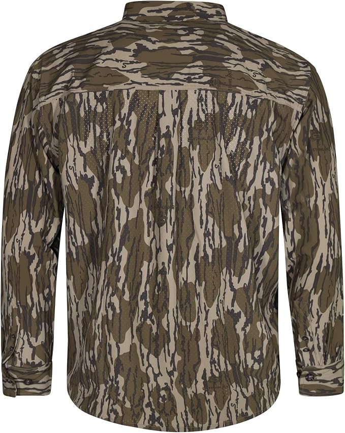 Mossy Oak Men's Men's Tibbee Technical Lightweight Camo Hunting Shirt