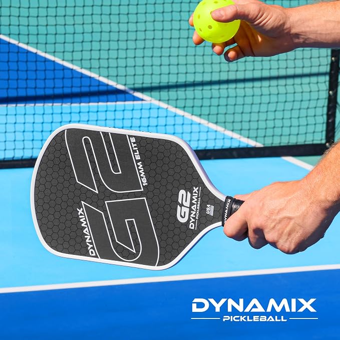 Carbon Fiber Pickleball Paddle 16mm G2, USAPA Approved Raw Carbon Gen2, Pro-Grade Thermoformed Pickleball Racket, Elite Pickle-Ball Paddle for Control, Power & Spin