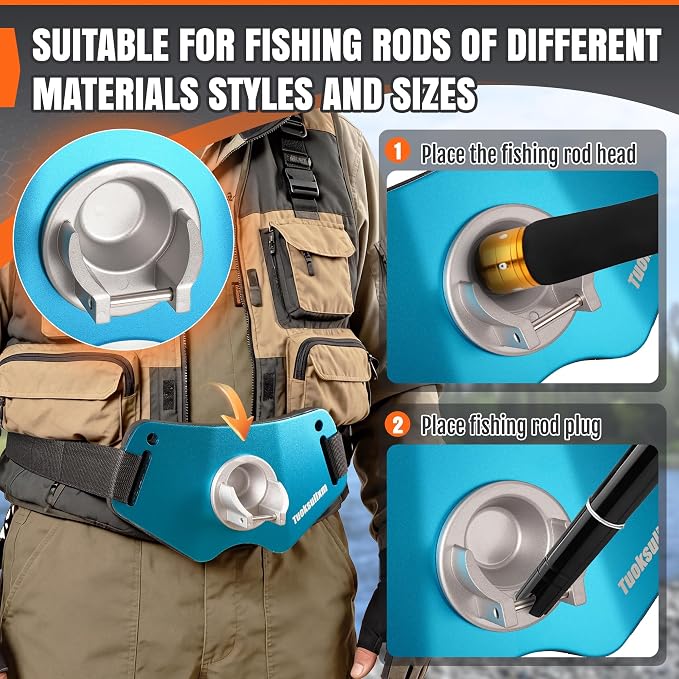 Fishing Belt Adjustable Belt Aluminum Protective plate Padded Waist Support for Fighting