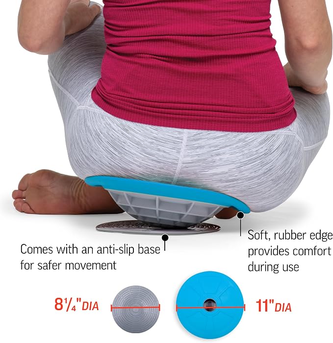 OPTP Pelvic Rocker Core Trainer – Balance Disc for Core Stability and Pelvic Floor Training – Hip Mobility Trainer and Pilates Exercise Equipment for SI Joint Support
