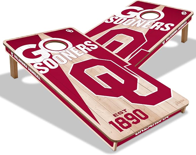YouTheFan NCAA 2’ x 4’ Professional Wood Cornhole Game