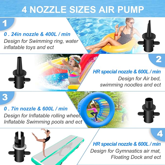 VOFiTNY Gymnastics Barrel 4'L x 2.5'D with Electric Air Pump for Gym Home