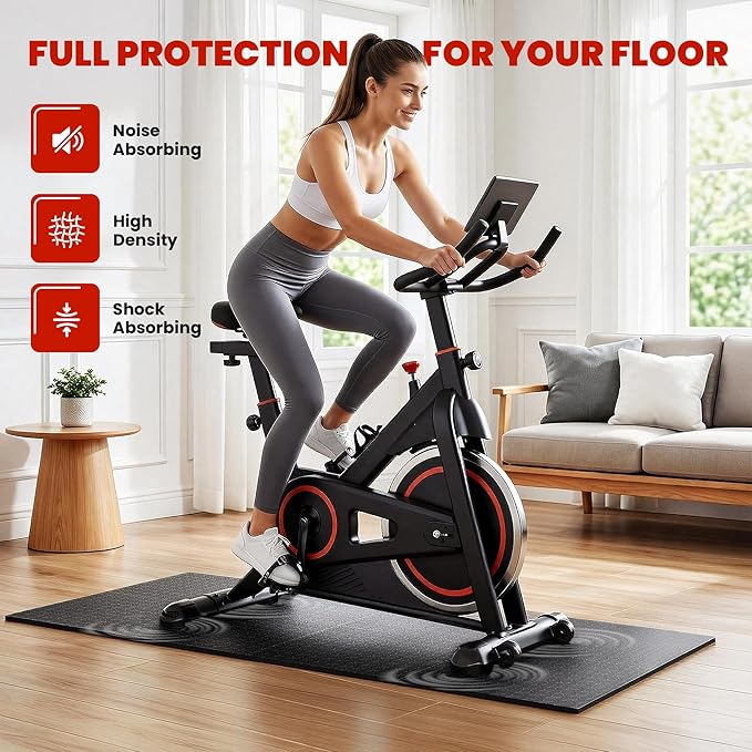 Non-Slip Walking Pad Treadmill Mat for Carpet Floors,55x24 Hardwood Floor Protection, Mats for Under Walking pad/Treadmill/Bike/Exercise Equipment on Carpets, Noise Shock Absorption, Stationary