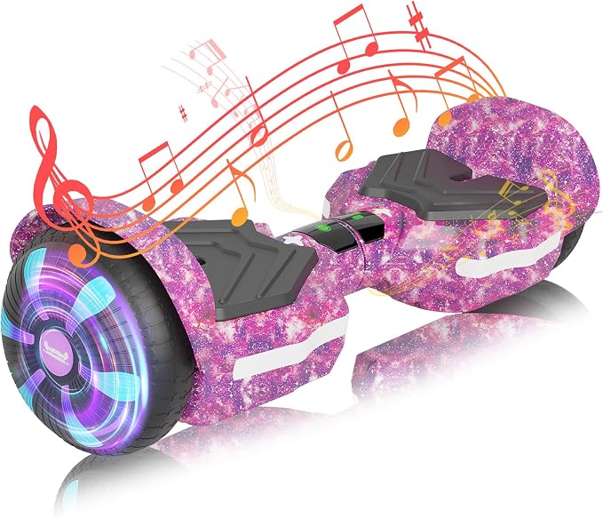 SIMATE Scooter, Bluetooth Speakers and LED Light-Up Wheels, APP Control, Dual 250W Motors, 8.5 mph Max Speed & 8.5 Miles Max Range, Gifts for Kids Adults Girls Boys