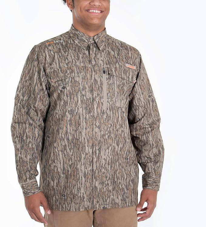 HABIT Men's Hatcher Pass Long Sleeve Camo Guide Shirt