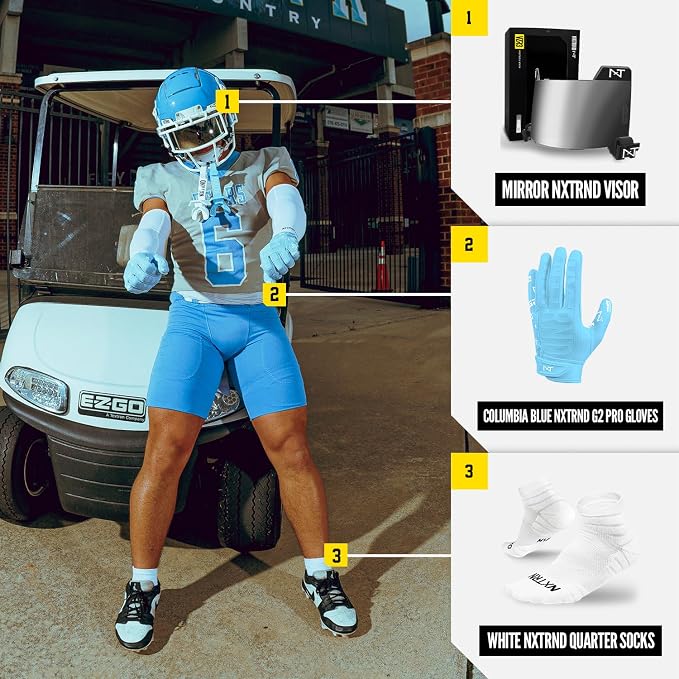 Nxtrnd G2 Pro Football Gloves, Men's Ultra Sticky Elite Receiver Gloves