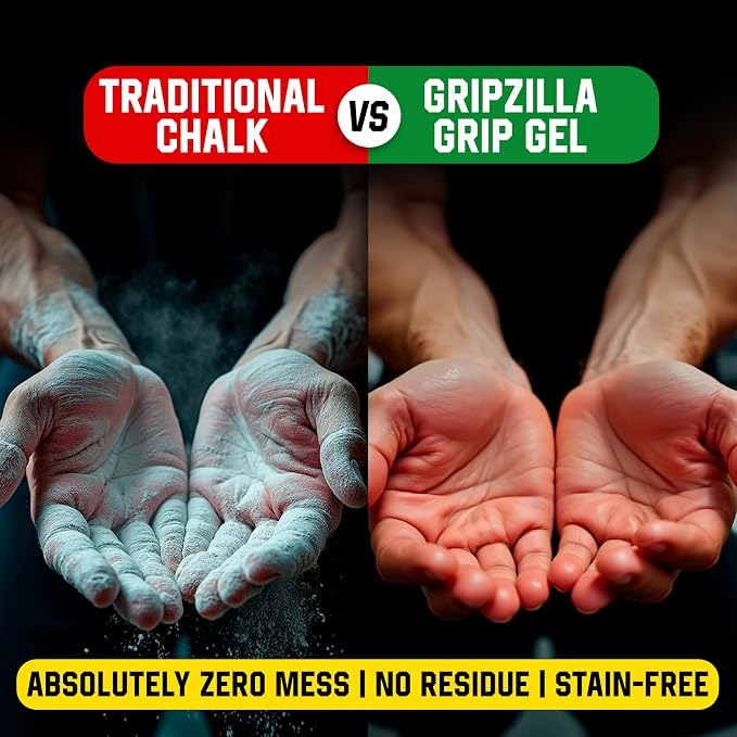 GRIPZILLA Liquid Chalk Kit Gym Chalk for Weight Lifting, Rock Climbing, Pole Grip, Bouldering, Powerlifting, Ball, Gymnastics, Sports, and Workout - Package May Vary