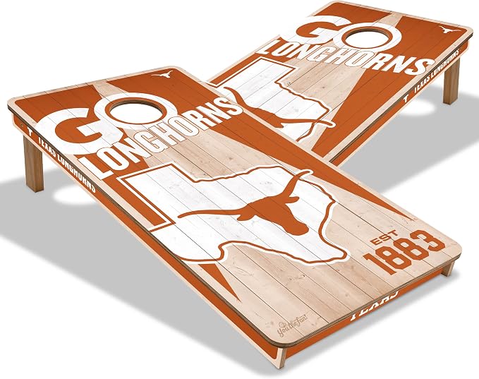 YouTheFan NCAA 2’ x 4’ Professional Wood Cornhole Game