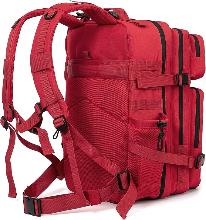 QT&QY 25L/45L Military Tactical Backpack For Men Molle Daypack 3 Day Bug Out Bag Hiking Rucksack With Bottle Holder