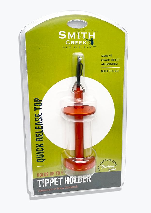 Smith Creek Tippet Holder & Spent Line Wrangler Value Bundle (Burnt Orange)