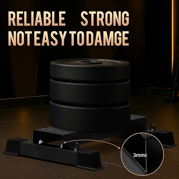 Steel Standing Calf Raise Bar, Anti-Slip Calf Raise Block & Platform, Calf Stretcher Machine for Home Gym, Ankle Rehab & Squat