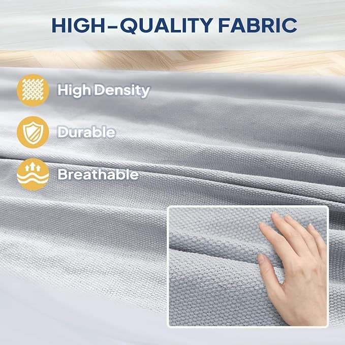 ANYOO Cotton Hammock Portable Camping Hammocks for Hanging Sturdy Garden Comfortable Fabric Hammock with Tree Straps Up to 660lbs with Travel Bag for Camping Outdoor/Indoor Patio Backyard