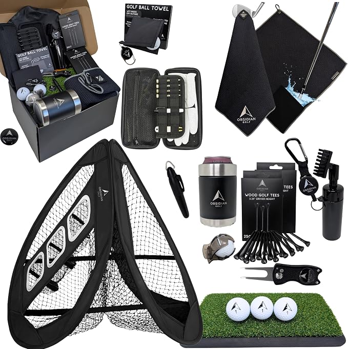 Go For It Golf Gift Box - Ultimate Golf Kit Essentials for Men & Women, Premium Golfing Accessories, Golfer Training Tools & Gear