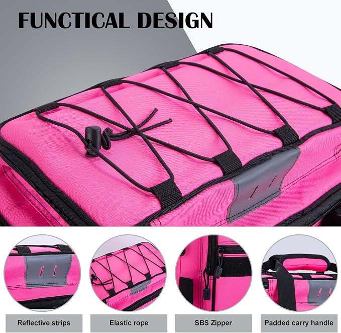 Goture Fishing Tackle Bag with 4PCS 3700 & 2PCS 3600 Tackle Boxes | 600D Water-Resistant, Rod Straps, Detachable Bottle Pouch,Waterproof Bottom, Freshwater & Saltwater Gear Storage Fishing Bag