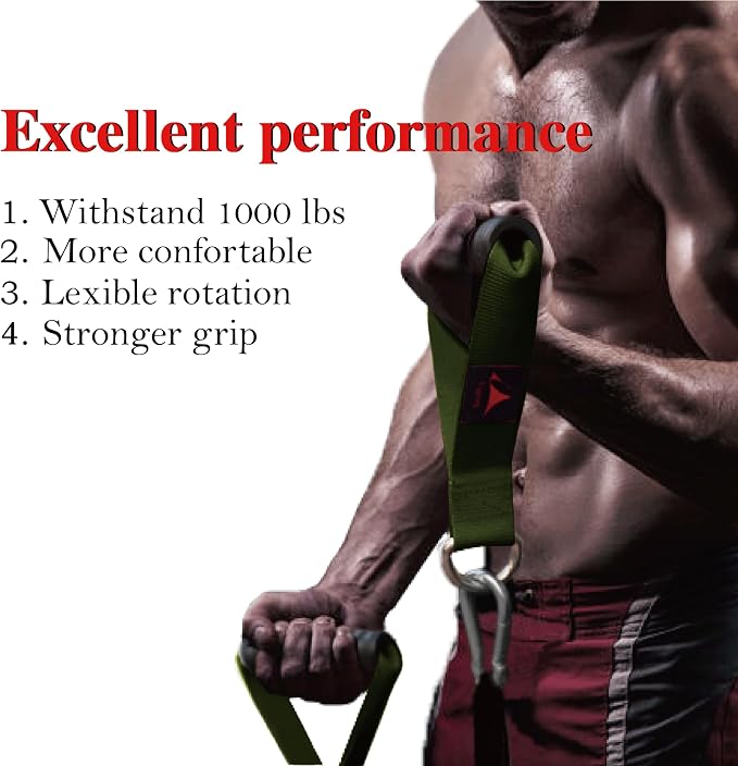 Heavy Duty Gym Workout Handles Attachment for Cable Machine,Resistance Band,Pulley System Home Exercise Equipment, Comfortable and Stronger Grip