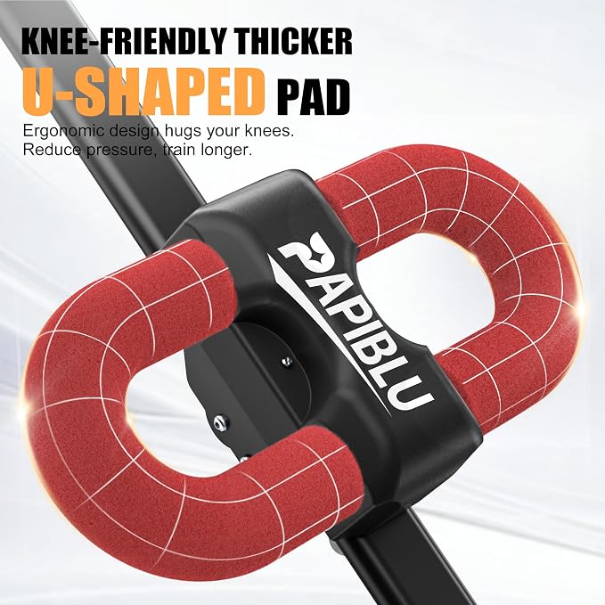 Abdominal Trainers - Adjustable Ab Trainer Machine, Foldable Abdominal Workout Equipment with Knee Protection - Home Gym Core Strength Trainer for Men & Women