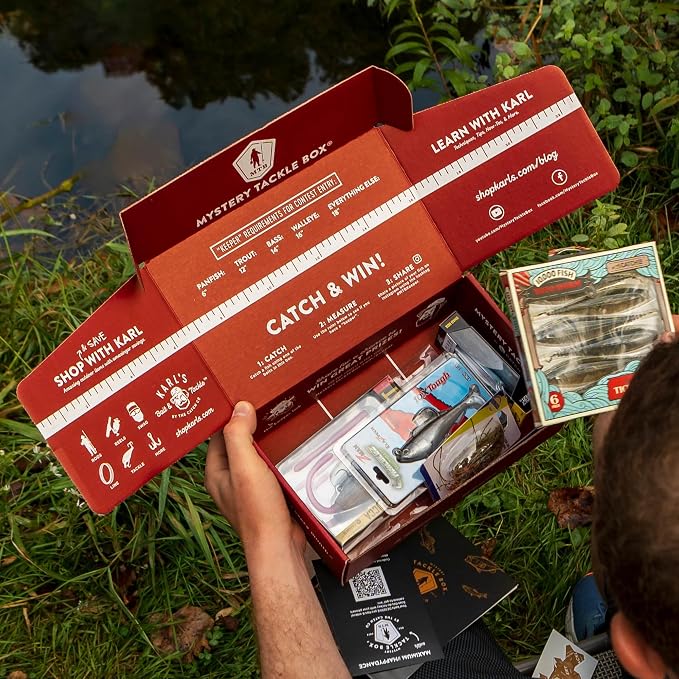 Catch Co Mystery Tackle Box Panfish & Trout Fishing Kit | Panfish, Trout, Perch, Sunfish, Bluegill, Fishing Gift, Fishing Gifts for Men, Lures, Baits