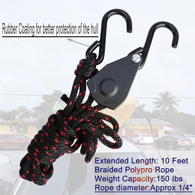 Folding Kayak Roof Rack J-Bar Adjustable | For Kayak/Canoe/SUP, Roof Mounting, SUV/Car/Truck Crossbars(23-krf-2)