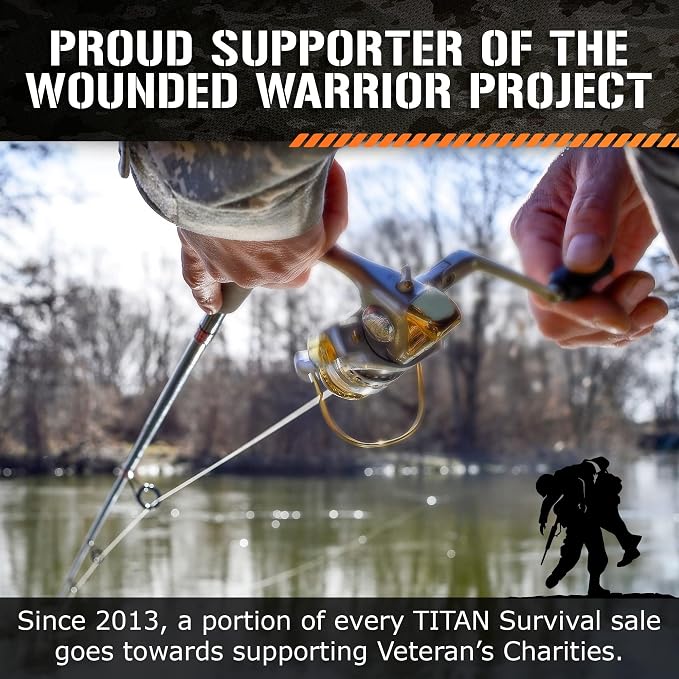 SurvivorCord Titan Survival Patented Paracord 550-25ft, 100ft, 500ft & Color Options - 620LB Strength Survival Paracord Military Spec with 3 Strands - Heavy Duty Hank Cord for Camping & Outdoors