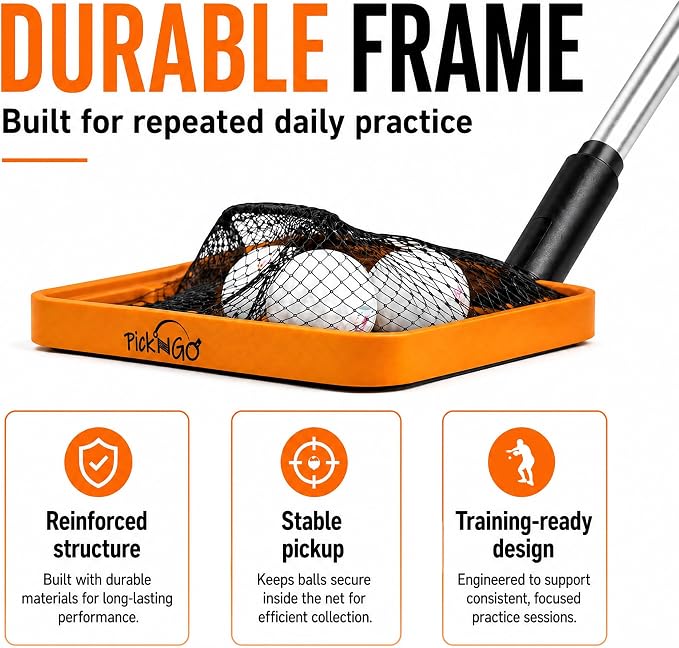 PICK 'N GO Table Tennis Ball Picker - Rapid and Efficient Ping Pong Retrieval Tool - Safe and Easy to Use Table Tennis Accessory for Players and Coaches