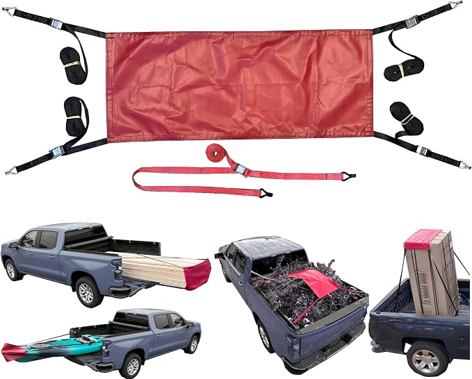 Universal Tie-Down Strap, Tailgate Extender & Tailgate Net | Tie Down Kayaks, Lumber and More!