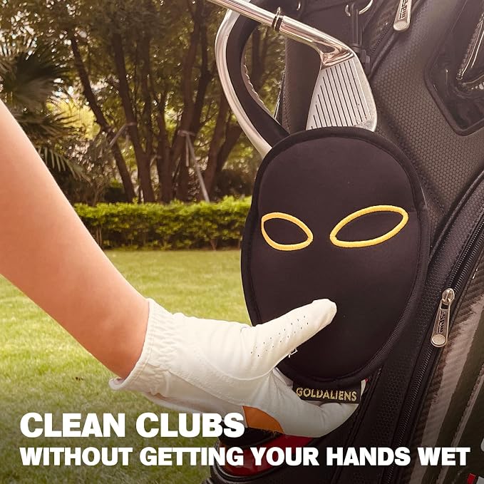Golf Club Cleaner Bag and Telescopic Golf Ball Retriever for Water