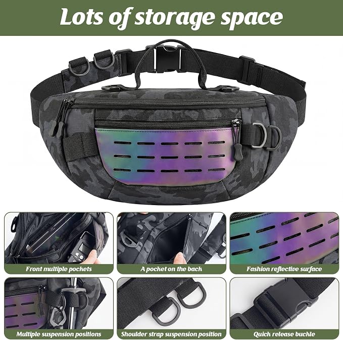 Fishing Tackle Bag & Tools Kit Fishing Accessories,Waterproof Fishing Waist Pack with Fishing Pliers,Fish Hook Remover,Lures,Gear Storage for Men Women Fishing Gifts