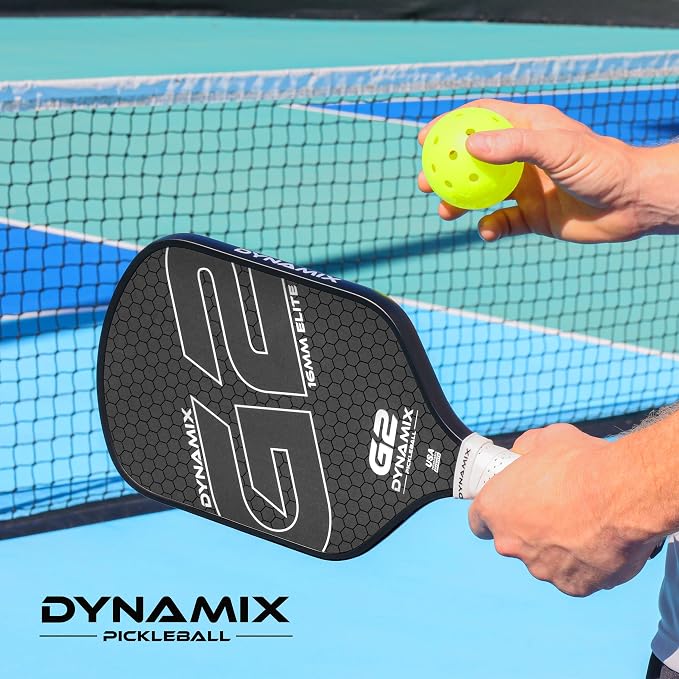 Carbon Fiber Pickleball Paddle 16mm G2, USAPA Approved Raw Carbon Gen2, Pro-Grade Thermoformed Pickleball Racket, Elite Pickle-Ball Paddle for Control, Power & Spin