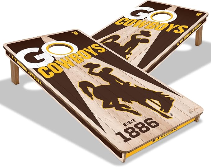YouTheFan NCAA 2’ x 4’ Professional Wood Cornhole Game