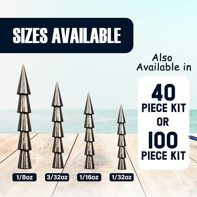 Reaction Tackle Tungsten Nail Weights for Bass Fishing - Insert Sinkers for Soft Plastic Lures, Neko Rig and Wacky Rig