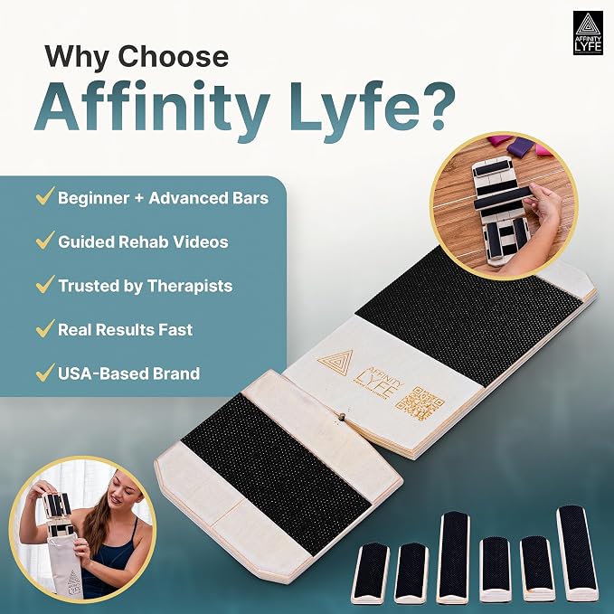 Ankle Strengthener & Balance Trainer, Foot Strengthener for Physical Therapy, Ankle Balance Board with 2 Difficulty Levels, HSA FSA Single-Leg Stability Trainer, Mobility Board for Injury Recovery