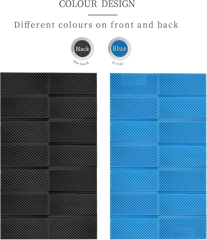 AceCamp Portable Foam Sleeping Pad, Full Length Accordion Sleeping Mat for Camping & Hiking, Lightweight, Soft & Compact Cushion for Sleeping Bag, Comfort, Tent, Rocky Terrain