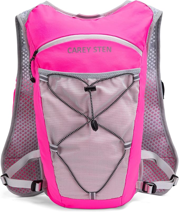 Carey STEN Lightweight Running Hydration Vest, Breathable Outdoor Backpack for Trail Running, Hiking, Cycling & Marathon, Suitable for Both Men and Women