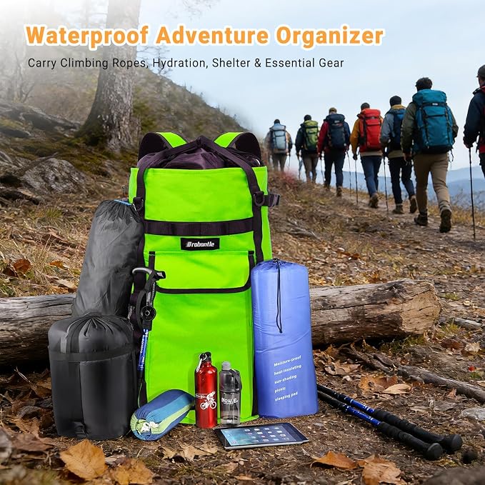 Climbing Rope Bag,Large Capacity Arborist Tree Rope Storage Bag,Waterproof Outdoor Rock Climbing Gear Bag