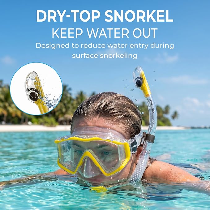 Rapido Clareza Three Lens Mask and Snorkel Combo
