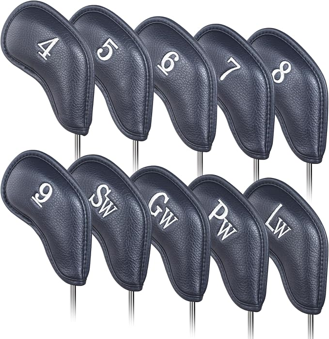 Craftsman Golf Magnetic Iron Headcovers Protective Cover with Large No. Available for Customize Name