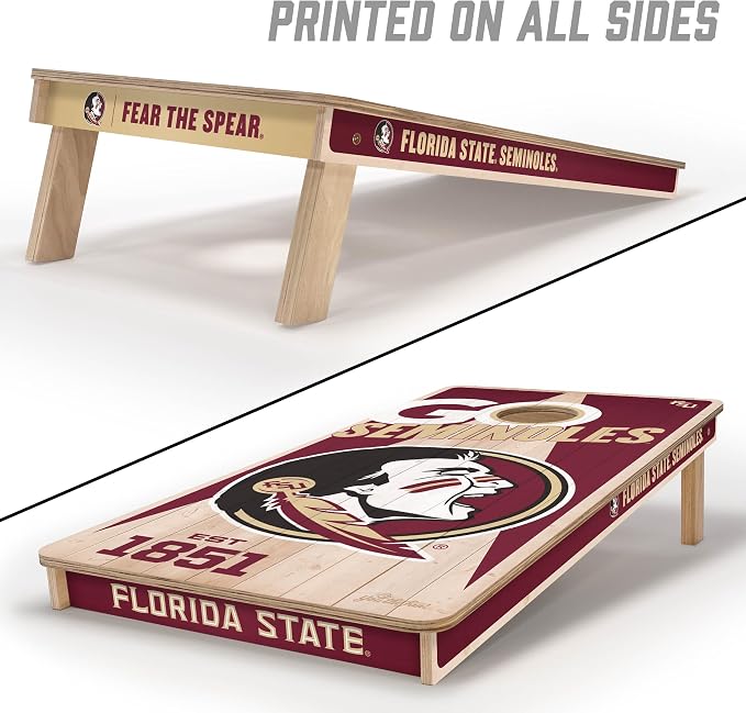 YouTheFan NCAA 2’ x 4’ Professional Wood Cornhole Game