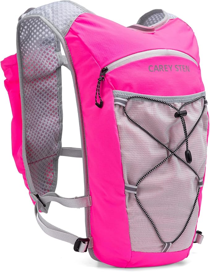 Carey STEN Lightweight Running Hydration Vest, Breathable Outdoor Backpack for Trail Running, Hiking, Cycling & Marathon, Suitable for Both Men and Women