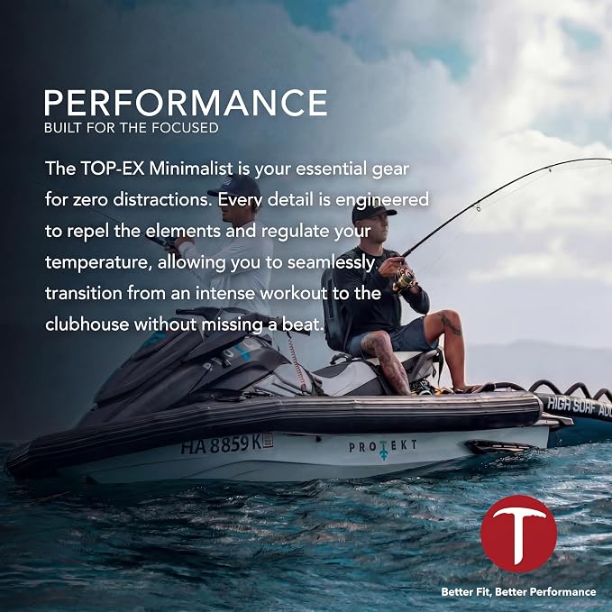 TOP-EX Performance Baseball Hat for Men Water Resistant Golf Cap Running Cooling Snapback Laser Perforated