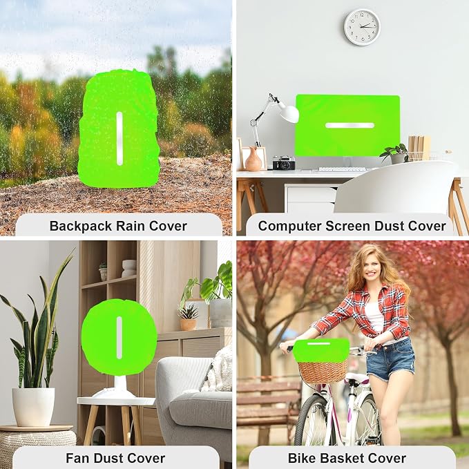 LAMA Waterproof Rain Cover for Backpack, Reflective Rucksack Rain Cover for Anti-Dust/Anti-Theft/Bicycling/Hiking/Camping/Traveling/Outdoor Activities,L Size (for 45L-55L Backpack), 1 Pcs Green