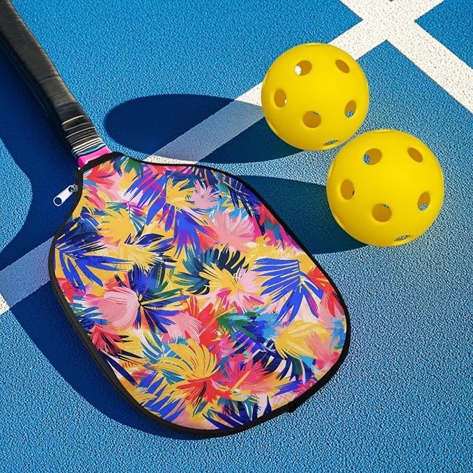 Pickleball Paddle Covers Only for Men and Women Zipper Closure Protection and Decoration